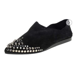 Alexander Mcqueen black was Studded Women's Loafers